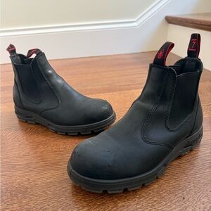 REDBACK Bobcat Easy Escape Black Steel Toe Work Boot   Chelsea Grunge Goth 8